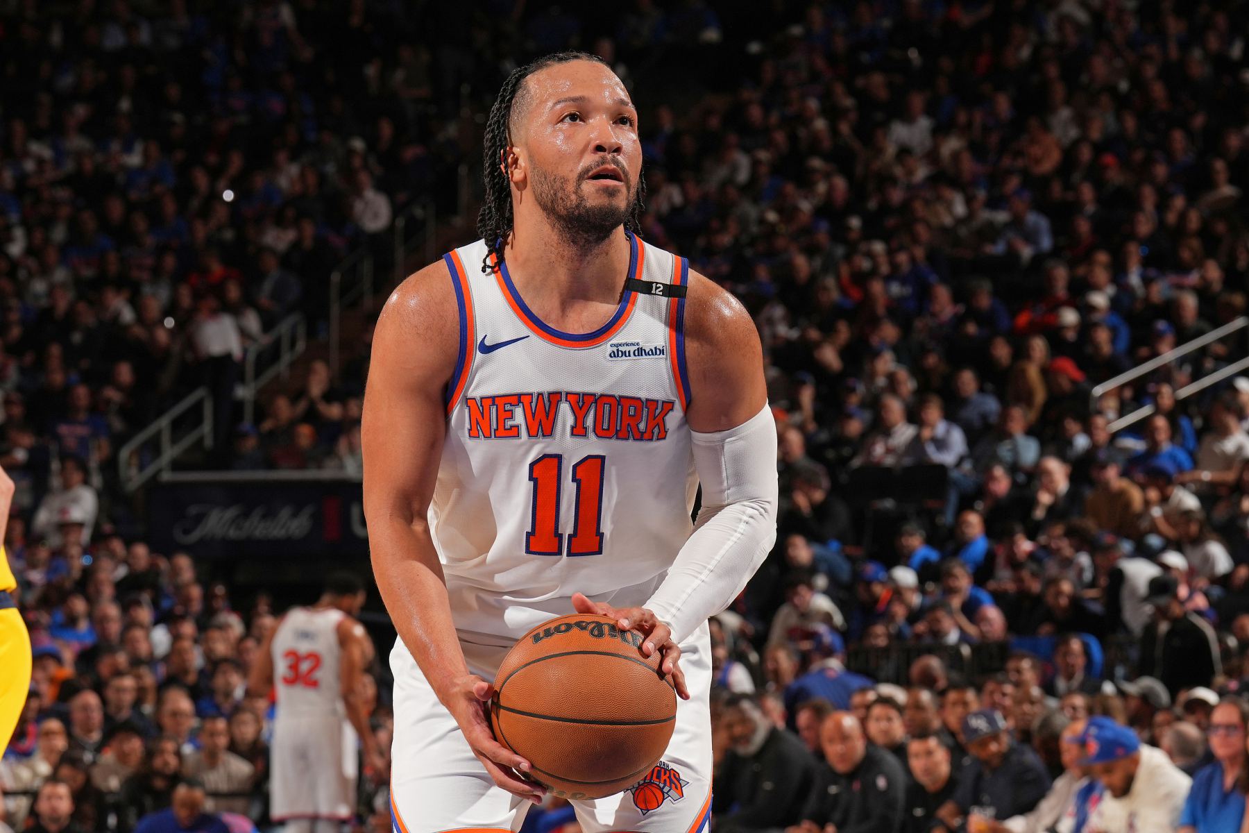 突然爆发！布伦森单节8中5，独得12分5抢篮板4助攻